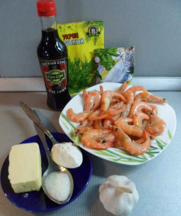 Жареные королевские креветки в соевом соусе &mdash; вкусный рецепт