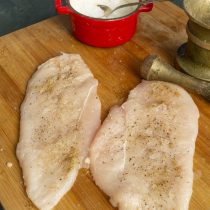 Котлеты из филе грудки с начинкой из пармезана &mdash; вкусный рецепт