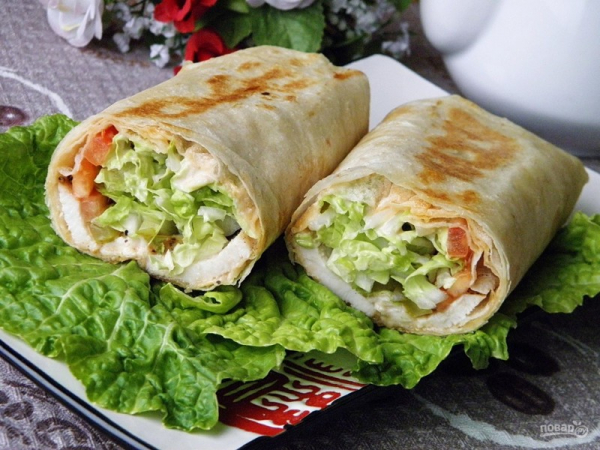 10 быстрых и вкусных рецептов домашней шаурмы